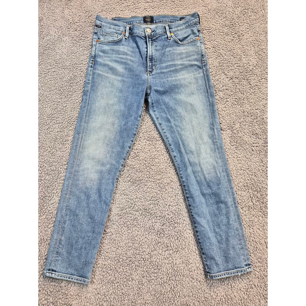 Citizens of Humanity Jeans Women's 31 Blue Rocket Crop High Rise Skinny (0608)
